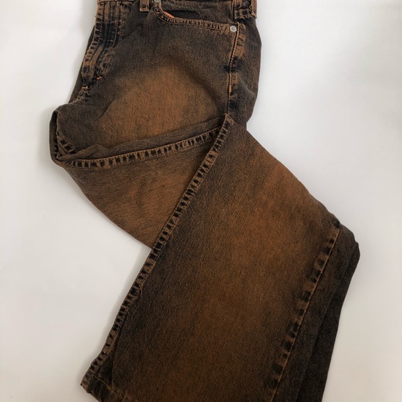 TommyJeans-Vintage Straight Leg Orange/Black Denim - Picture 6 of 11